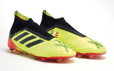 Paul Pogba's match-worn boots from the 2018 World Cup final