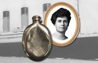 A silver brandy flask owned by Titanic survivor Helen Churchill Candee could sell for up to $100,000 later this month.
