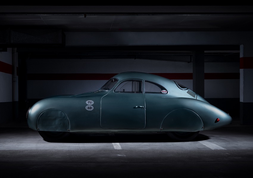 The car is one of three prototypes designed for a government-sponsored Berlin-Rome road race which never took place due to the outbreak of WWII