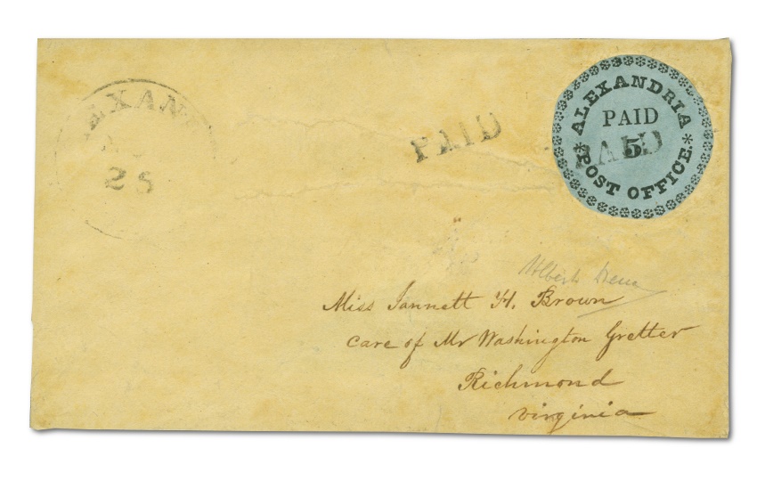 The Alexandra Blue Boy on its cover - the most valuable postal cover in U.S philatelic history (Image: H.H Harmer)