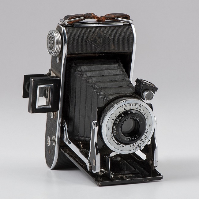 Gackenbach's camera, which he smuggled onboard and used to take the historic photograph 