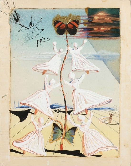 Campanas de azucar by Salvador Dali (1970) Estimate: €50,000 – 70,000 