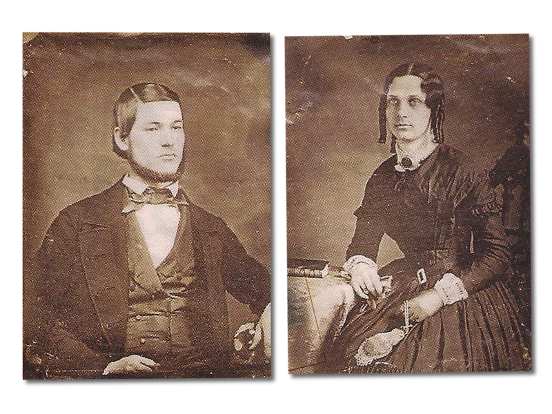 James Wallace Hooff (1825 - 1915) and Jannett Hooff Brown Hooff (unknown-unknown)