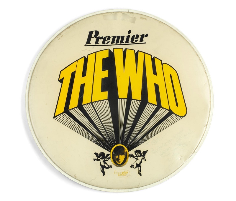 Keith Moon used the drum skin on stage during The Who's first tour of the US in 1967 