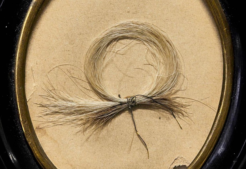 The lock of hair given to Anton Halm by Beethoven in 1826