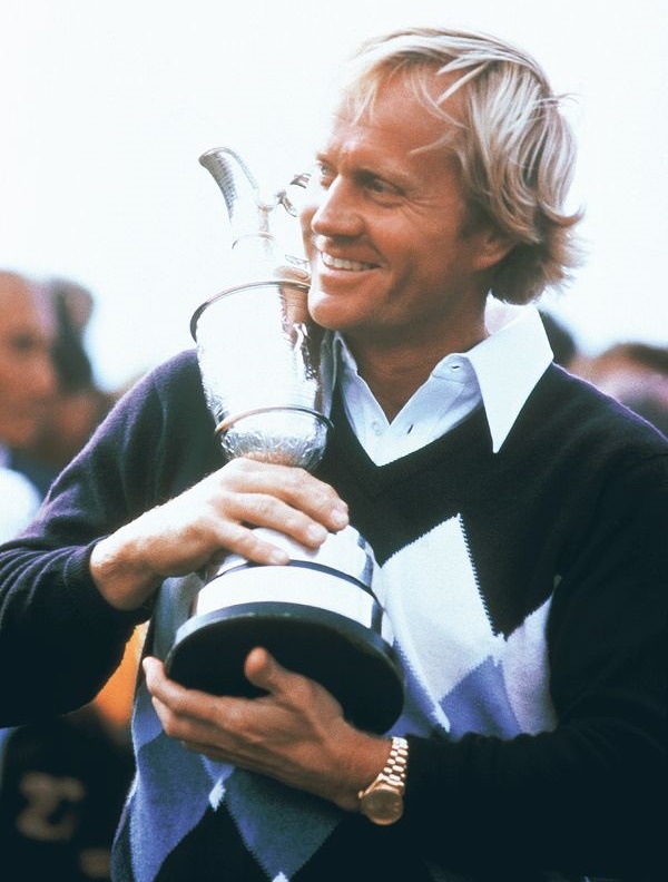Jack Nicklaus wearing his gold Rolex watch to victory at the 1978 British Open (Image: Phillips / Nicklaus Companies) 