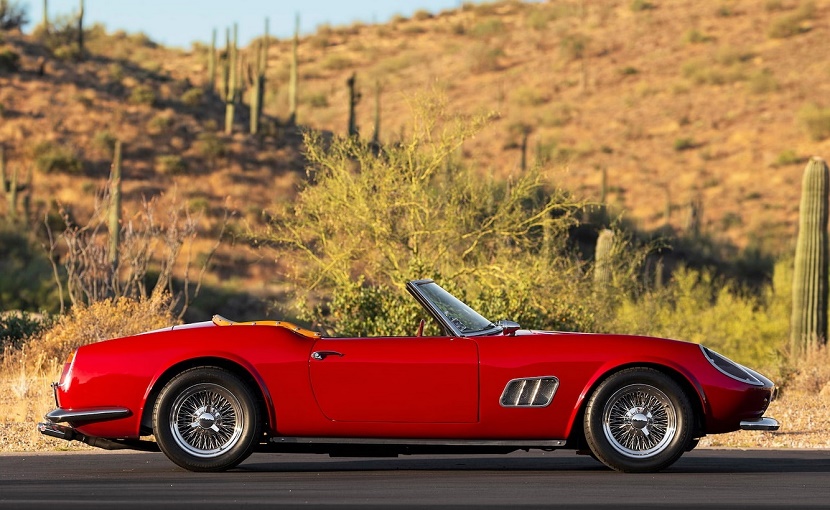 A genuine Ferrari 250 GT SWB California Spider will set you back millions - but the replica is expected to fetch a more reasonable $300,000 - $400,000 