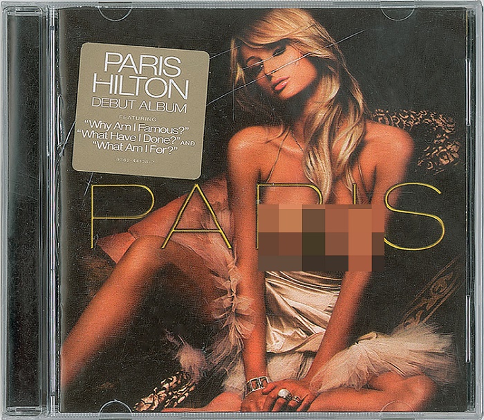 Banksy's version of the Paris Hilton album featured doctored artwork and remixed tracks 