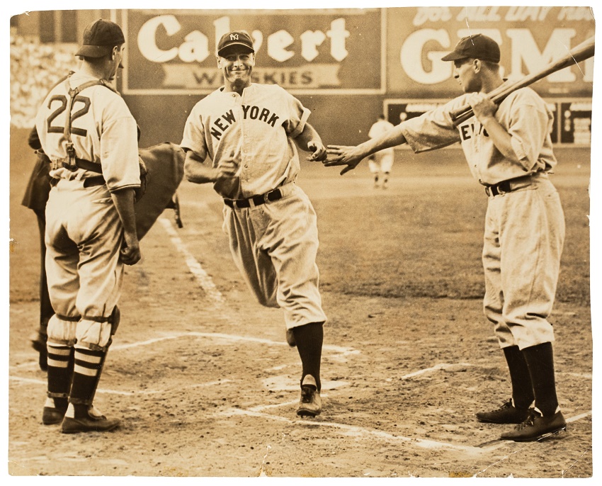 Lou Gehrig 1937 New York Yankees Road Jersey and 1939 New York Yankees Team  Jacket