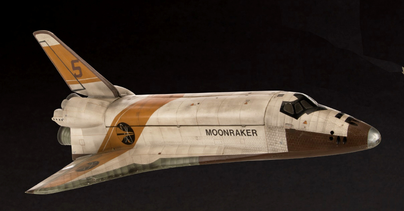 A space shuttle filming miniature from Moonraker, estimated at $80,000 - $120,000 (Image: Profiles in History)