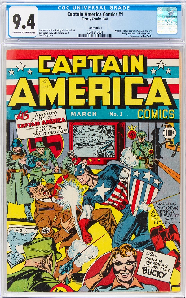 Captain America First Comic Book Price