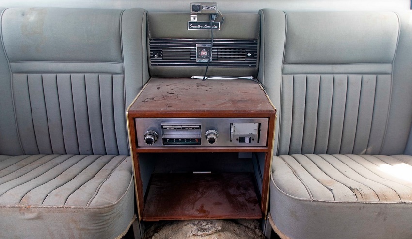 The limo may have seen better days, but at the time it offered the ultimate in luxury and comfort for Elvis, Priscilla and Lisa Marie