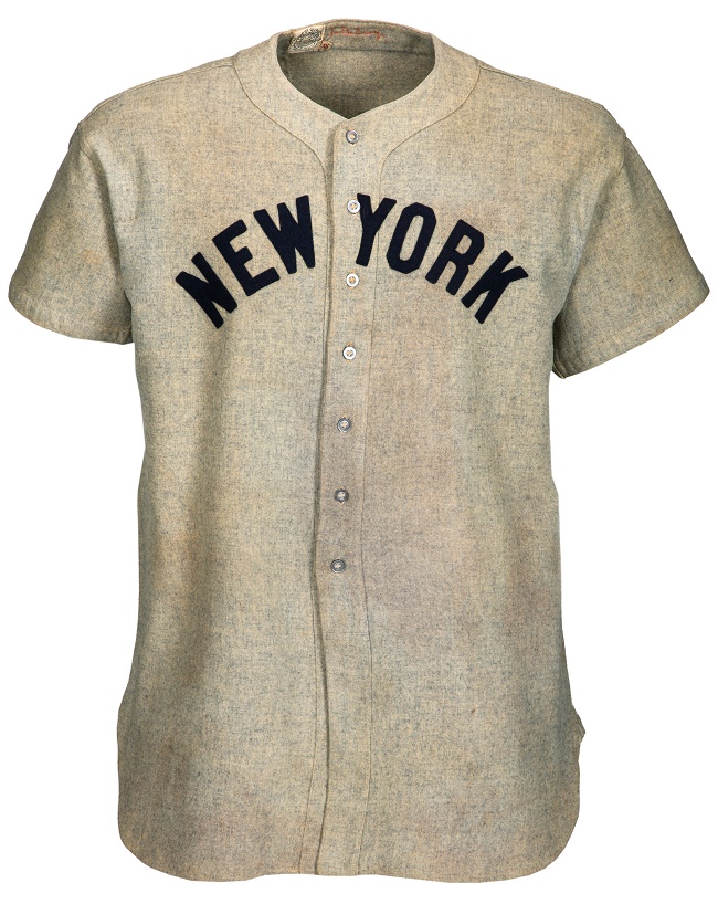 Lou Gehrig's 1937 New York Yankees game-worn road jersey, estimated at $2,000,000+ 