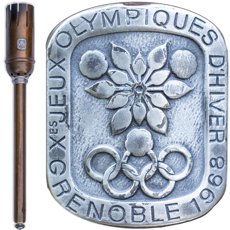 One of only 33 torches made for the 1968 Grenoble Winter Olympics 