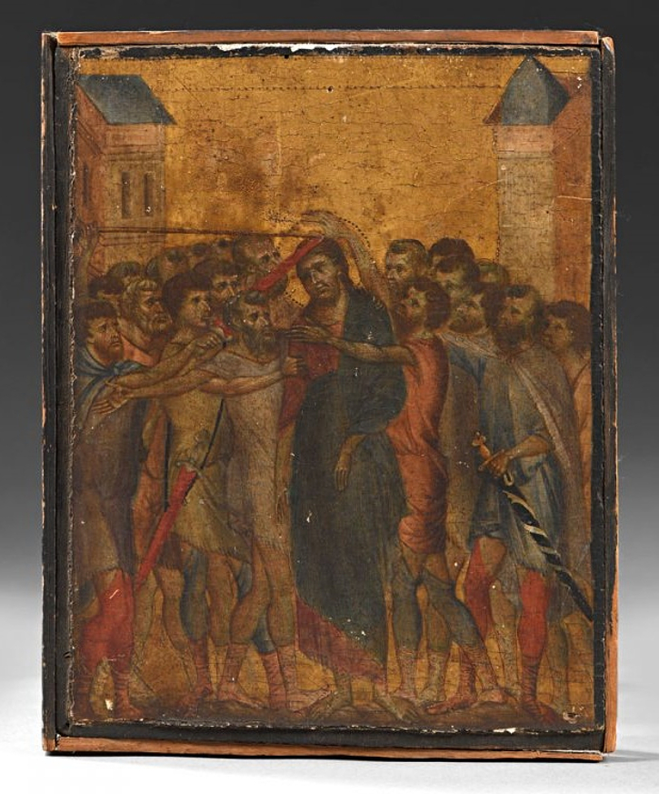Christ Mocked by Cimabue, circa 1280, estimated at €4 - €6 million (Image courtesy of  Interencheres)