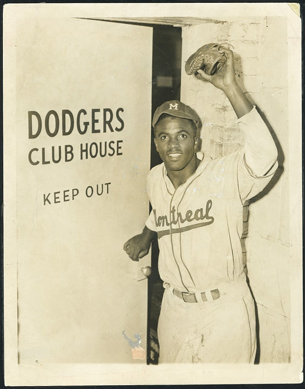 Jackie Robinson, Brooklyn Dodgers, 1947 Framed Print by Everett - Fine Art  America