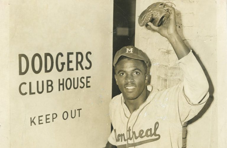 Iconic Jackie Robinson 'color barrier' photo soars at SCP Auctions