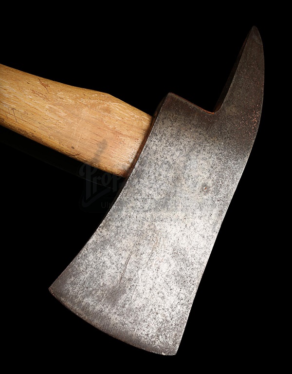 The Shining axe was acquired by a crew member, who needed an axe to chop wood at home - although he thought twice and kept it stored away safely instead (Image: Prop Store)