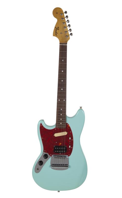 Kurt Cobain's custom-made, left-handed Fender Mustang was one of his favorite guitars, and sold for $340,000 (Image: Julien's)