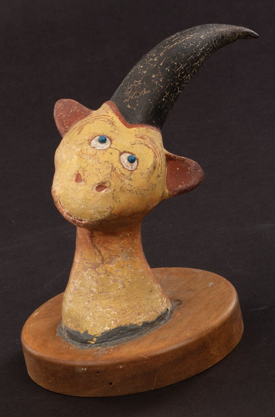 Dr Seuss created his imaginary taxidermy animals using plaster, wood and oil paint, combined with real horns and feathers sourced from the Springfield Zoo (Image: Profiles in History)