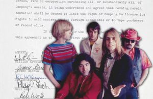 The Grateful Dead's first recording contract is up for sale at Julien's Auctions