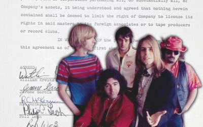 The Grateful Dead's first recording contract is up for sale at Julien's Auctions