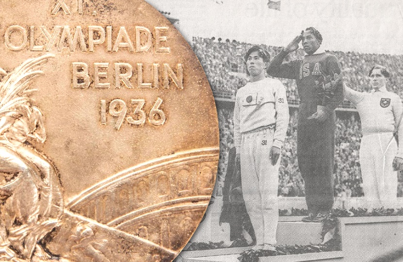 Jesse Owens 1936 Berlin Olympic gold medal up for sale at Goldin Auctions