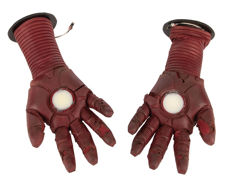 Robert Downey Jr.'s screen-worn Repulsor gloves from Iron Man 3 (Image: Profiles in History)