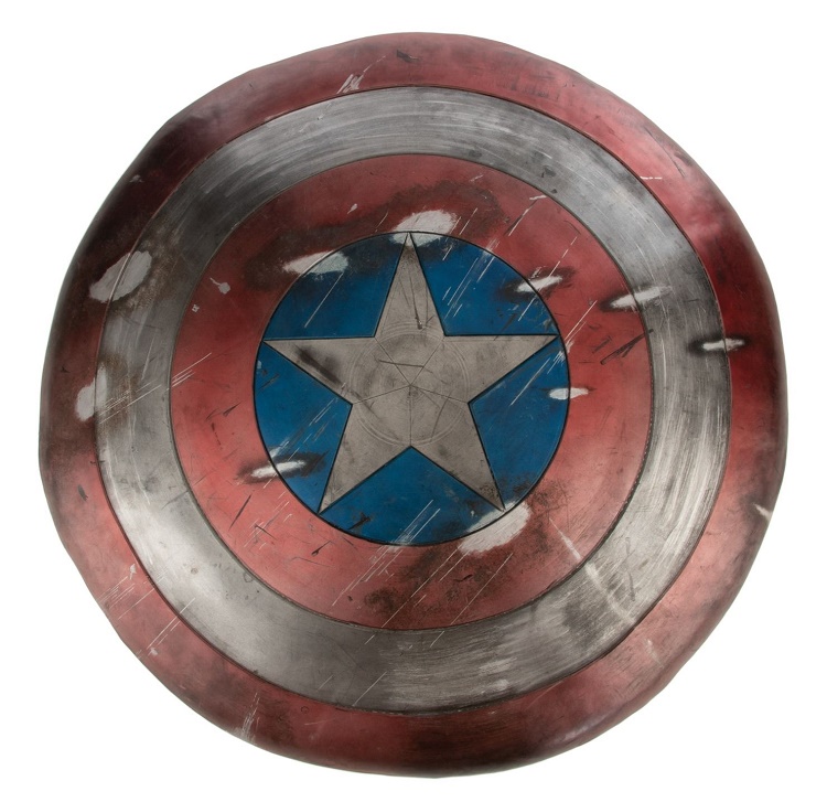 A battle-scarred Vibranium shield from Captain America: The First Avenger (Image: Profiles in History)