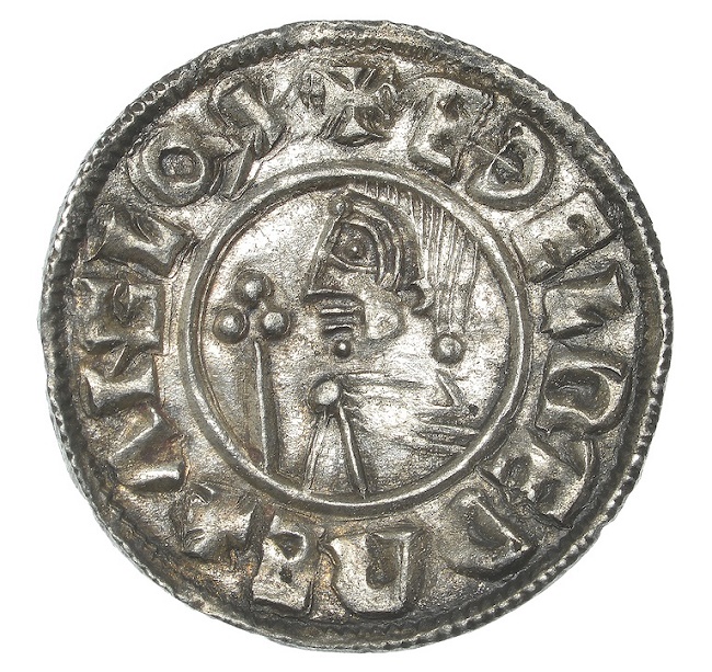 One of the ancient silver pennies from the reign of  Aethelred the Unready (Image: Dix Noonan Webb)