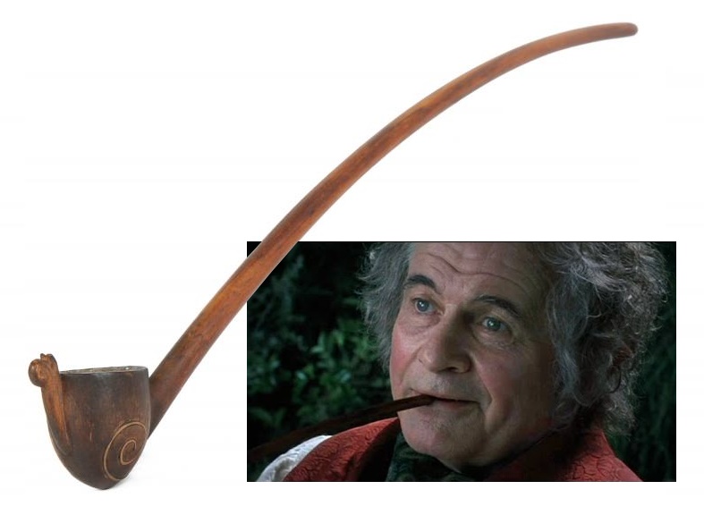 Bilbo Baggins' pipe, as smoked by Sir Ian Holm in Lord of the Rings: The Fellowship of the Ring (Image: Julien's Auctions)