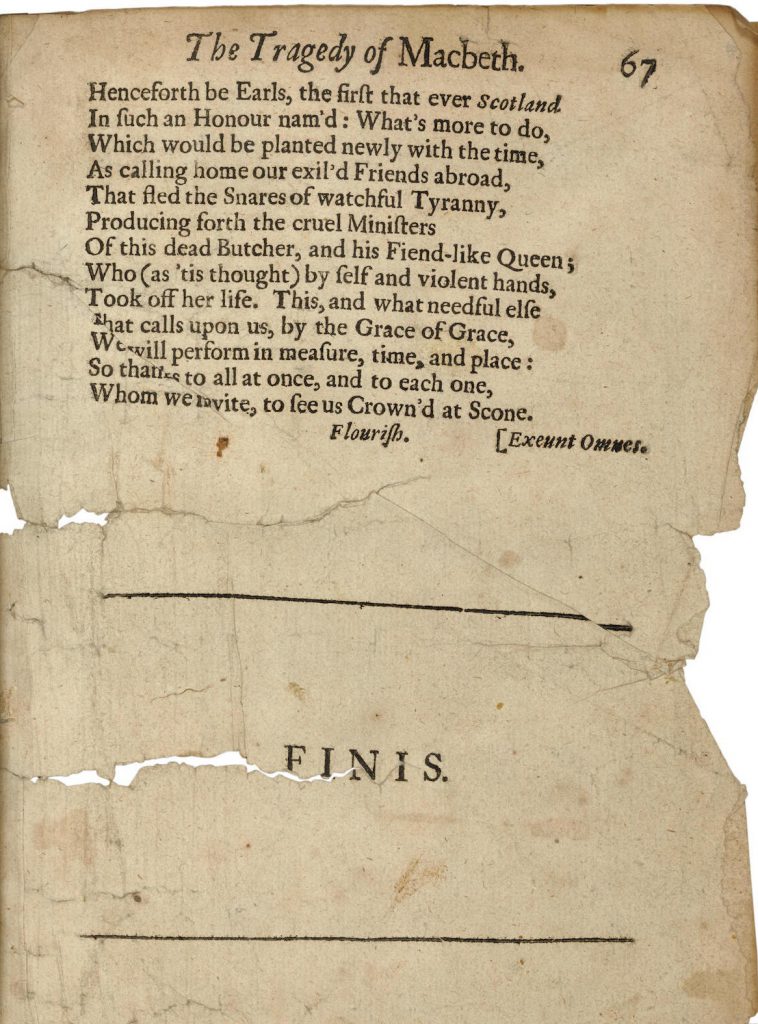 La copie est le seul exemple complet connu de l’édition Quarto de 1673 - la première édition de Macbeth publiée sous forme de pièce individuelle (Image: Bonhams)