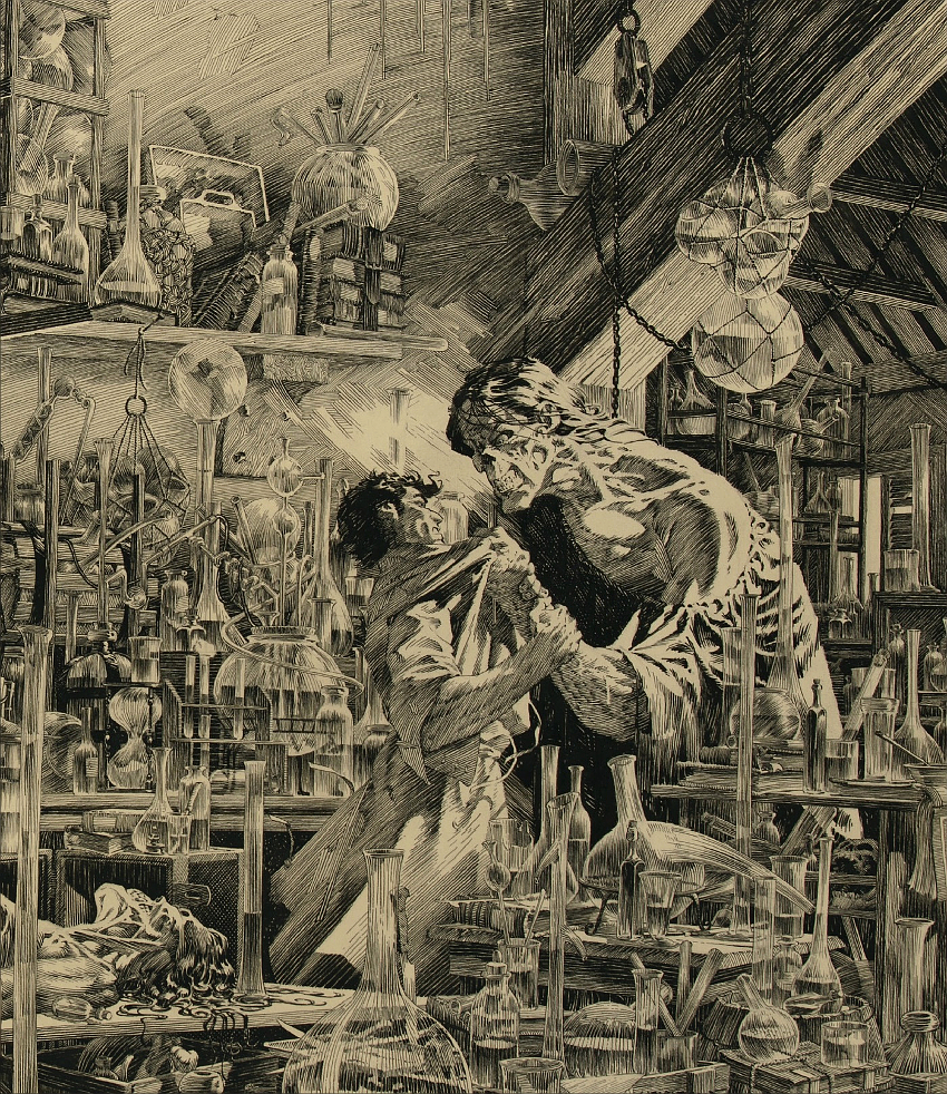 The incredible level of detail in the illustration has led experts to decribe it as Wrightson's own "Sistine Chapel" (Image: Profiles in History)