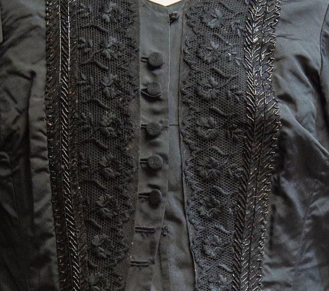 A black bodice worn by Queen Victoria during her 40-year mourning period for Prince Albert (Image: Hanson's)