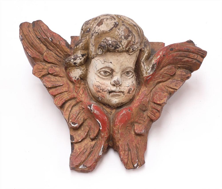 Cherub carving