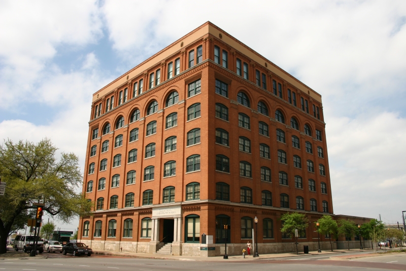 The Texas Book Depository where Oswald worked - now one one of the most notorious buildings in America.