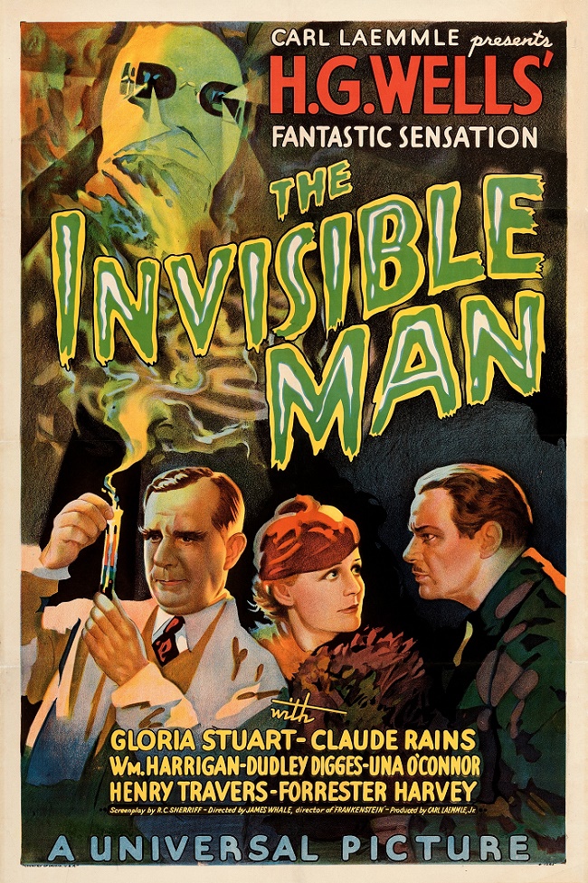 The Invisible Man style-B one-sheet poster, est. $125,000 - $250,000 (Image: Heritage Auctions, HA.com)