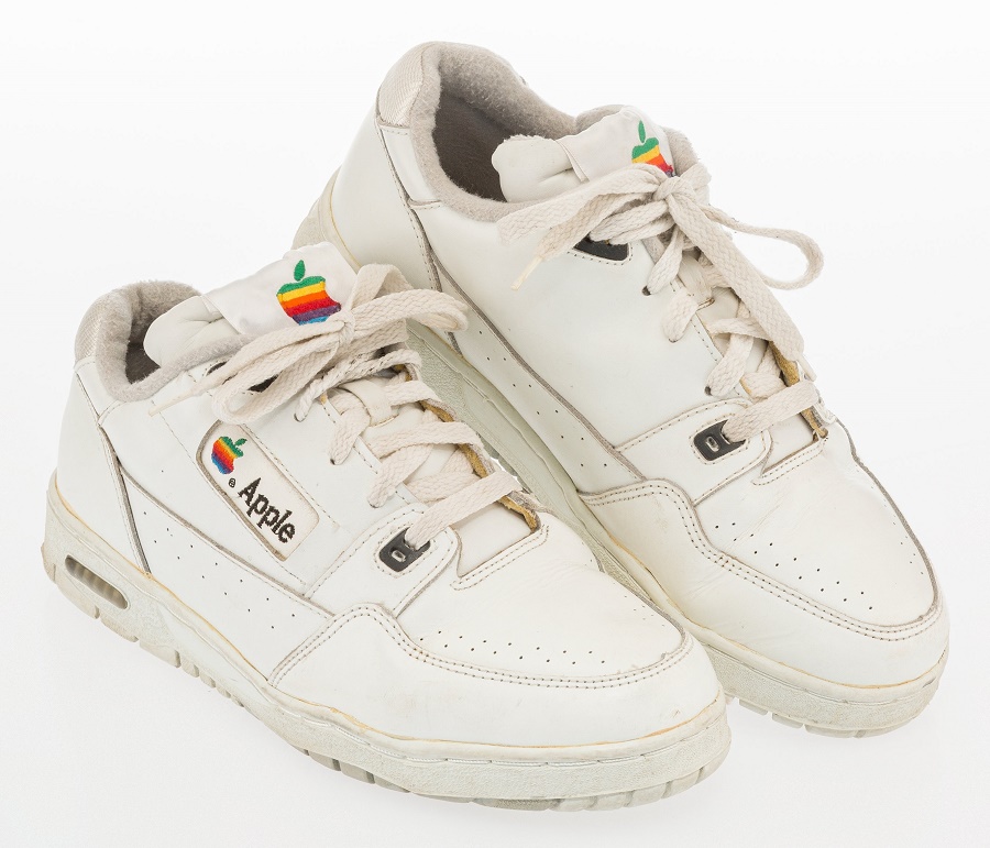 An original pair of prototype Apple sneakers dating from the early 1990s (Image: Heritage Auctions)