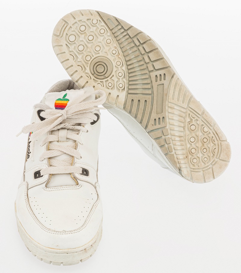 The discovery of the sneakers in 2016 inspired a wave of new designers, and the now the failed Apple sneaker has become an unlikely 1990s design classic (Image: Heritage Auctions)