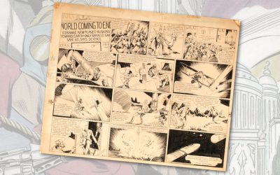 Alex Raymond's original Flash Gordon #1 comic strip art set for auction