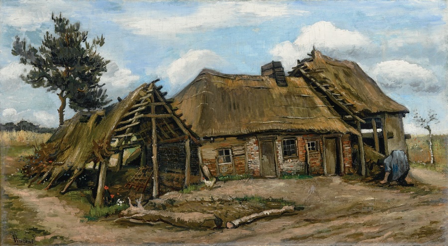 'Peasant Woman in front of a Farmhouse' (1885) by Vincent Van Gogh (Image: Simon C. Dickinson)