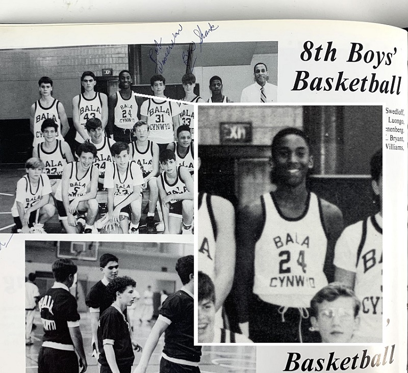 Kobe Bryant, pictured in 1992 as a member of his eighth-grade high school basketball team (Image: Iconic Auctions)