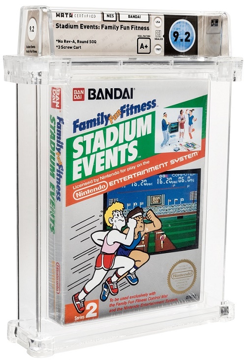 Stadium Events is regarded by collectors as the rarest NES video game ever officially released in U.S stores, with only 200 copies known to exist (Image: Heritage Auctions)