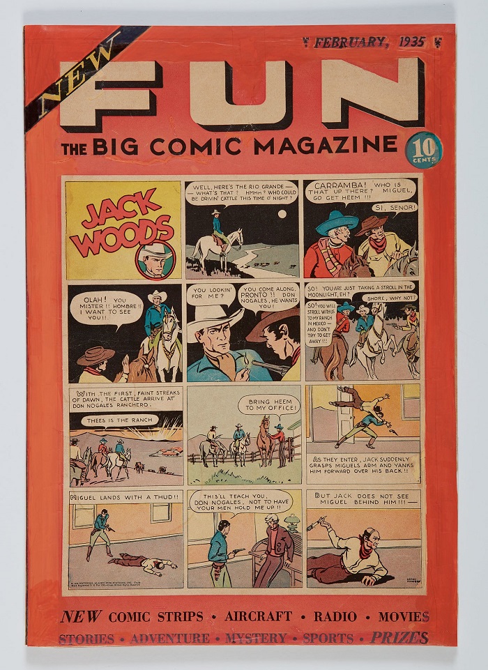 New Fun: The Big Comic Magazine #1, the first comic book ever published by National Allied Publication, which went on to become D.C Comics (Image: Sotheby's)