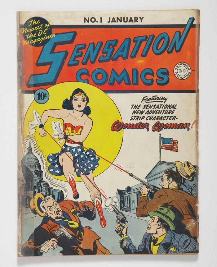 Sensation Comics #1, featuring the debut of Wonder Woman (Image: Sotheby's)