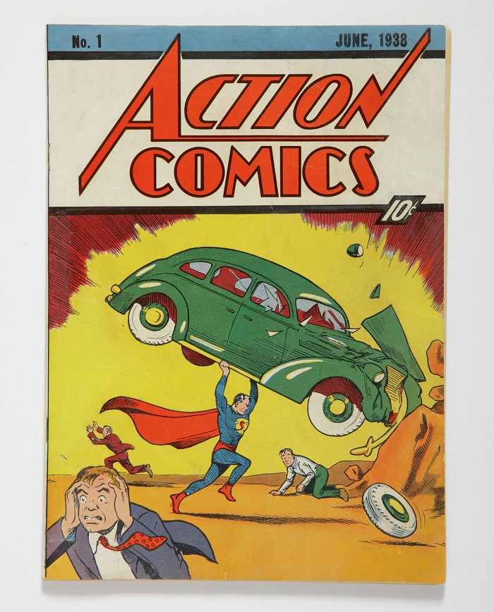 Action Comics #1, featuring the debut of Superman (Image: Sotheby's)