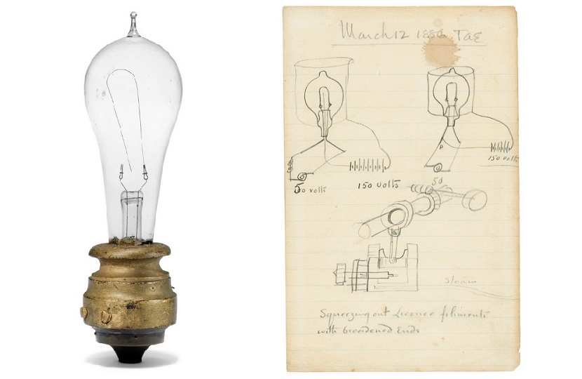 Experimental Lightbulb Up For Auction
