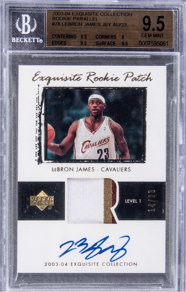 LeBron James trading card sells for $1.8 million at auction
