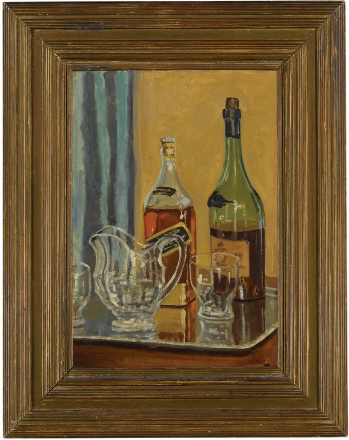 Winston Churchill's Johnnie Walker whisky painting sells for almost £1 ...