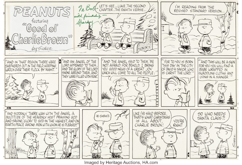 charlie brown christmas comics